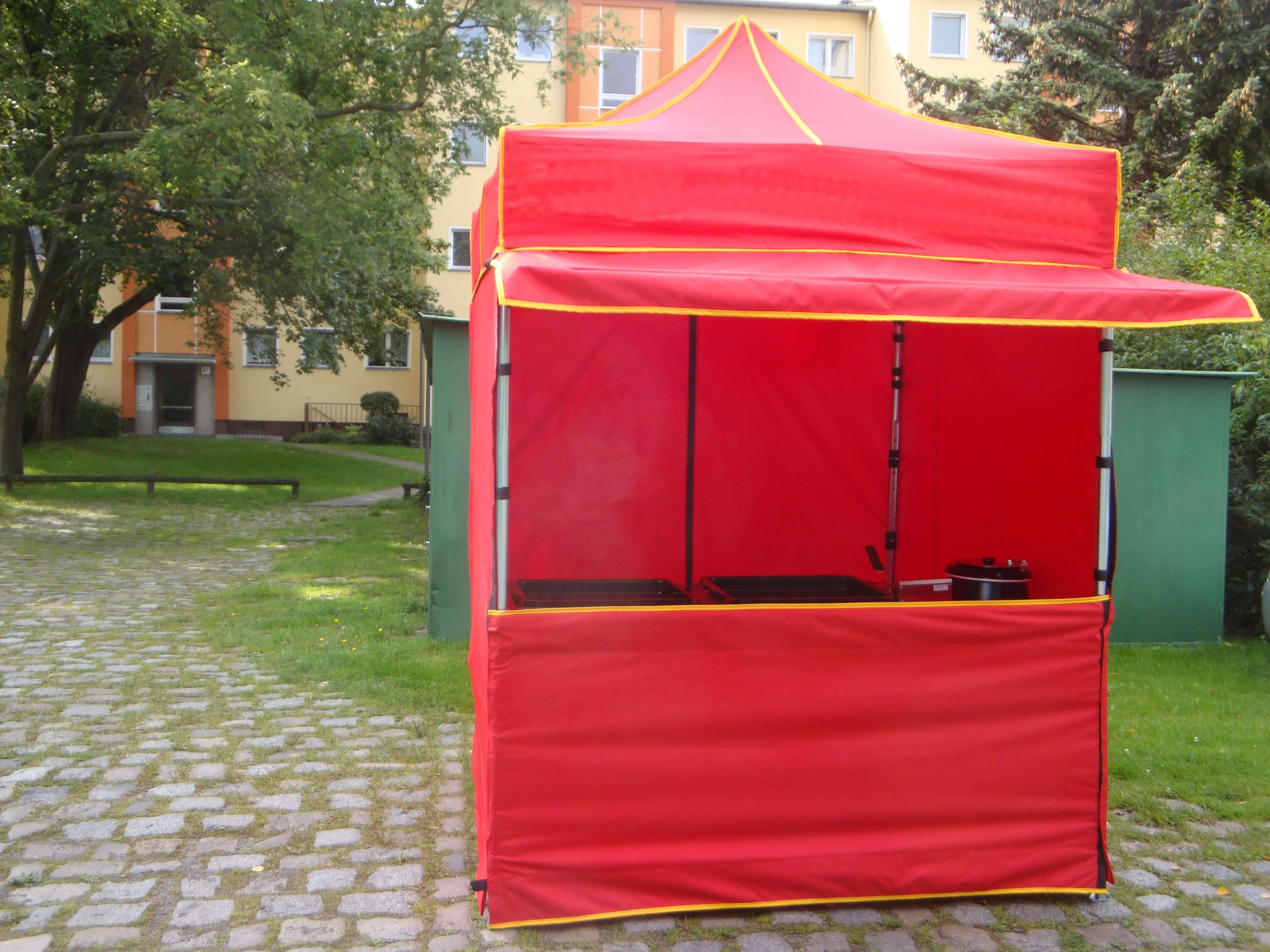 Faltzelt Verkauf in rot-p07