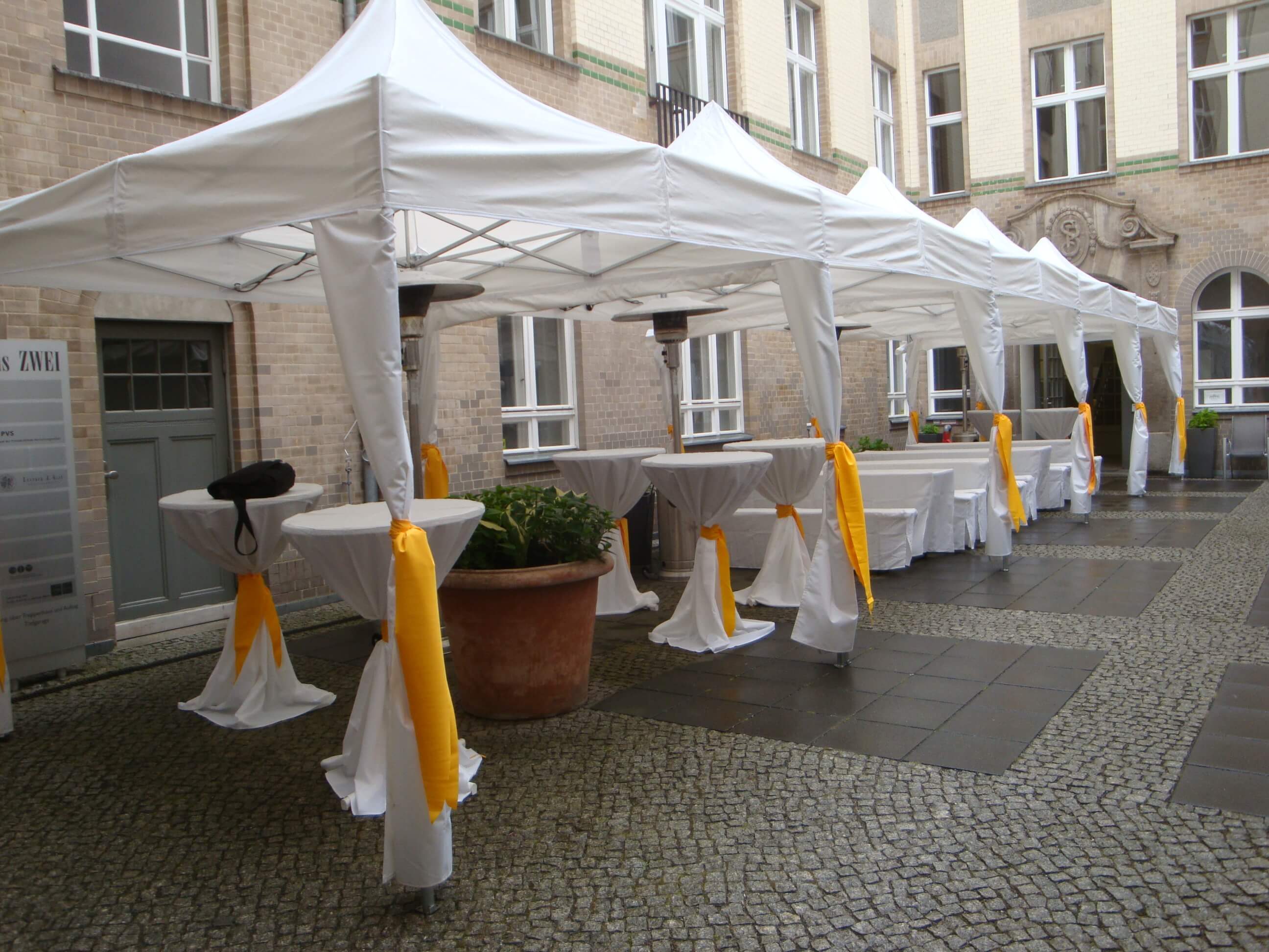 Faltzelt Vermietung Business Empfang