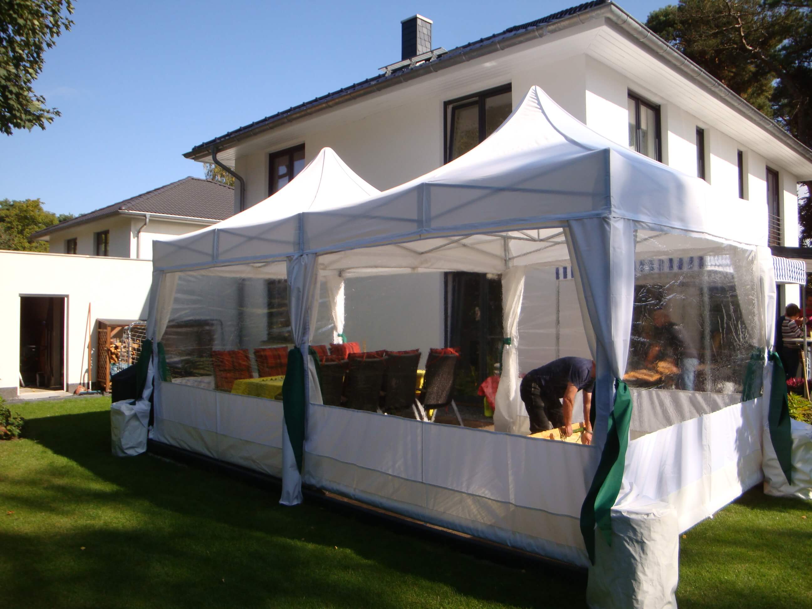 Faltzelt Vermietung Familienfeier