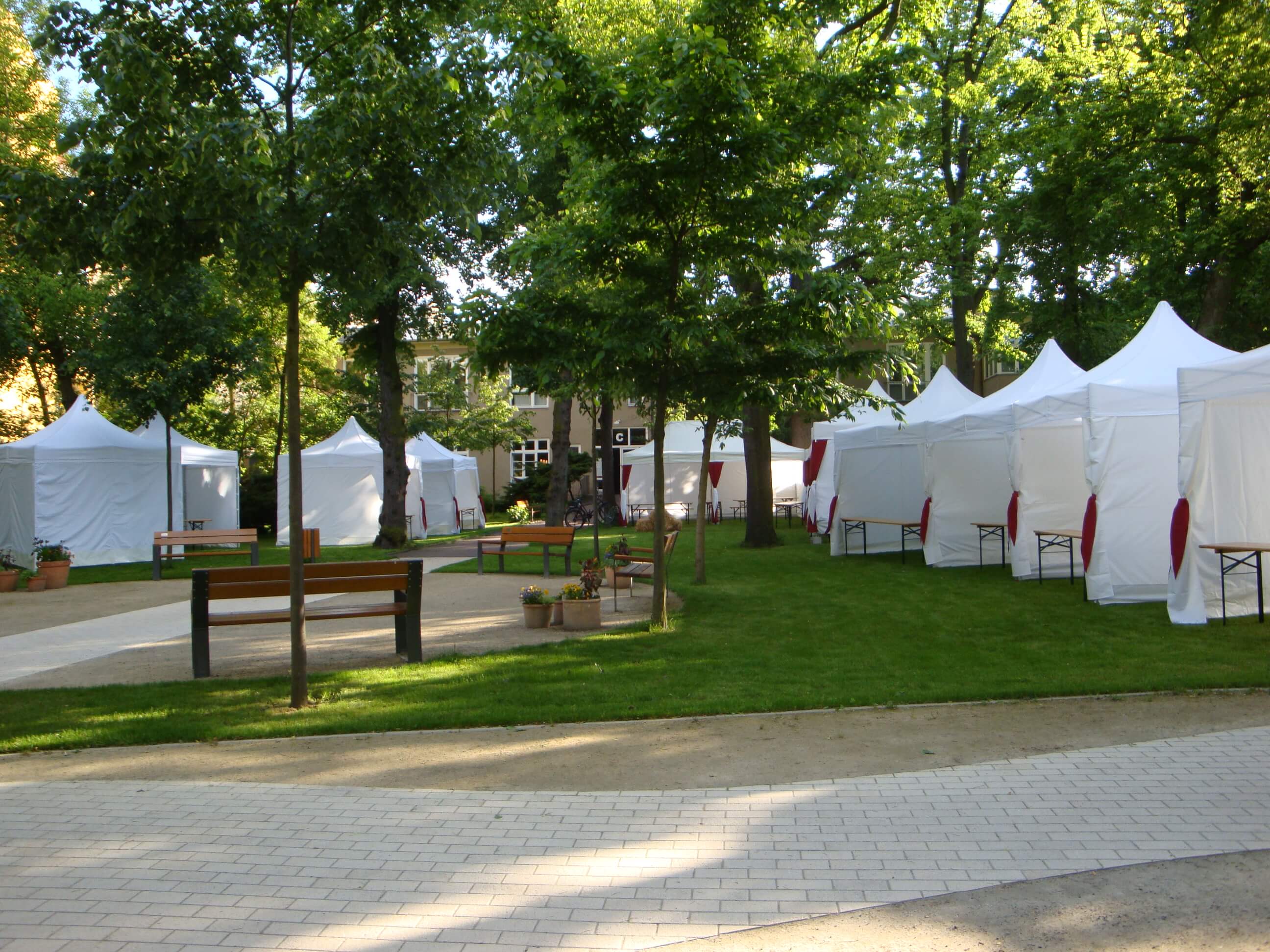 Faltzelt Vermietung Hoffest