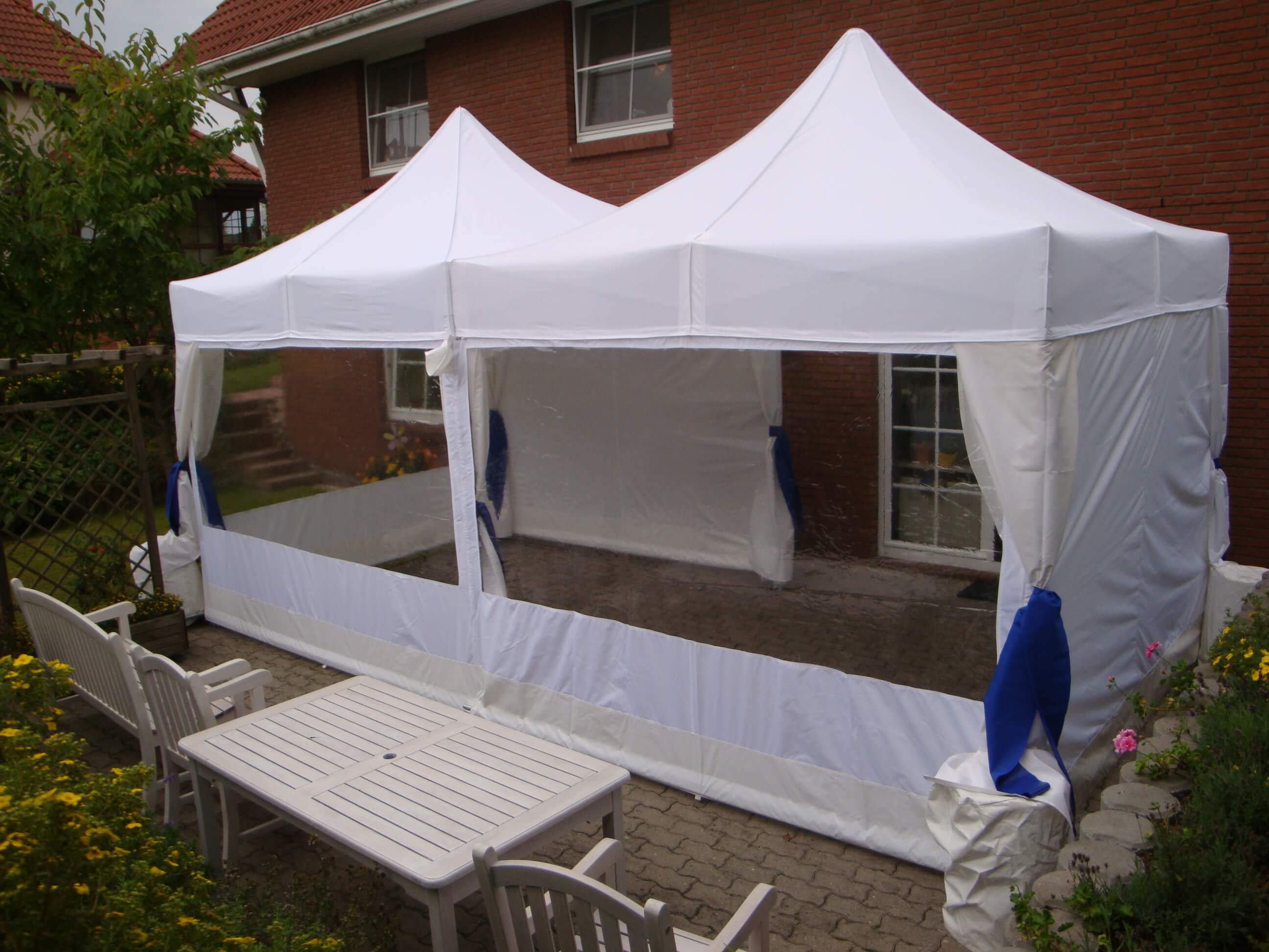 Faltzelt Vermietung Raucherraum